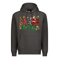 Smoke Santa Baby With Santa Premium Hoodie - BundleAndBundleShop