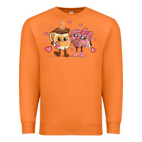 Carrot valentines  day conchas and cafecito Premium Sweatshirt - MaliasSmallBusiness