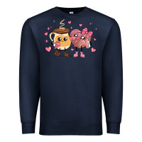 Navy valentines  day conchas and cafecito Premium Sweatshirt - MaliasSmallBusiness