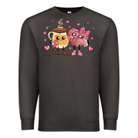 Smoke valentines  day conchas and cafecito Premium Sweatshirt - MaliasSmallBusiness