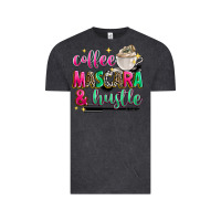 Vintage Black coffee mascara and hustle Vintage Tee - Zillion Design Studio