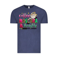 Vintage Denim coffee mascara and hustle Vintage Tee - Zillion Design Studio
