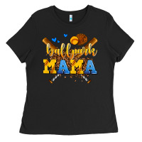 Black ballpark mama Ladies Tee - AdoDesignShop