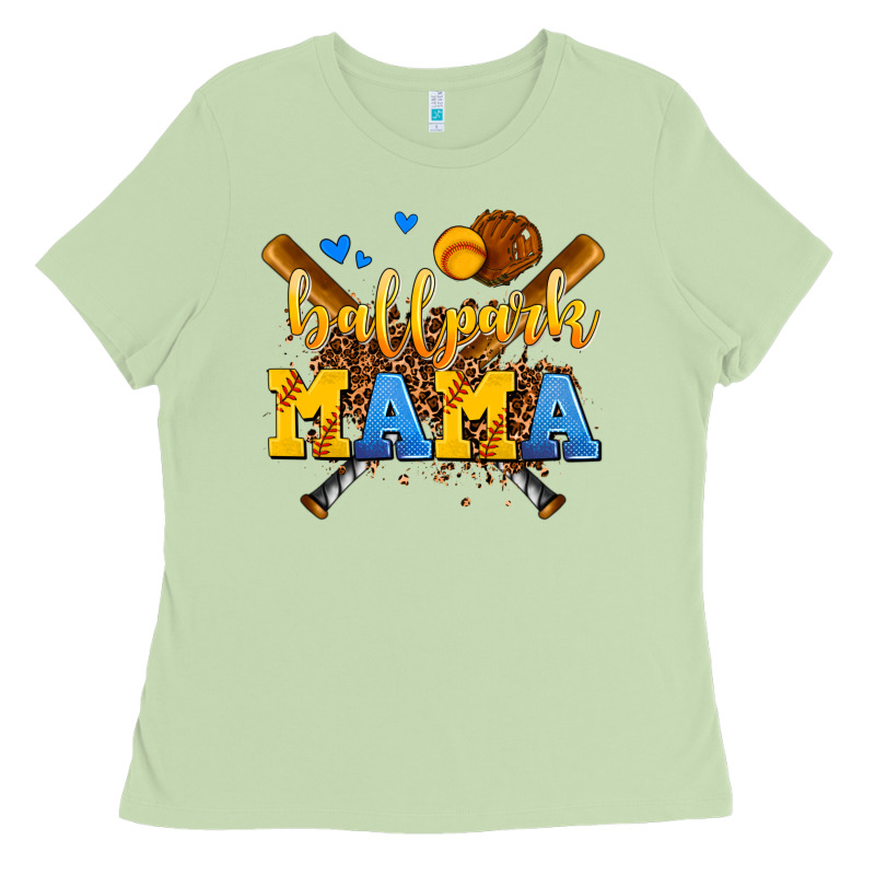 Ballpark Mama Ladies Tee by AdoDesignShop | Teevron