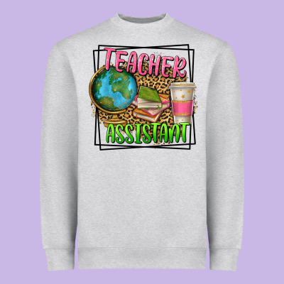 Teacher Assistant Heavyweight Sweatshirt Designed By Texasbilliewilder