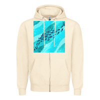 Sandshell fish and sea seamless pattern Zipper Hoodie - BundleAndBundleShop