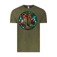 Vintage Olive Christmas Cowboy Boots Vintage Tee - RanaPortraitStore