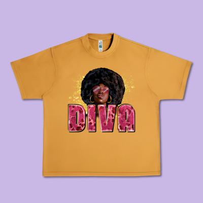 Diva Juneteenth Urban Heavy Tee Designed By Zillion Design Studio