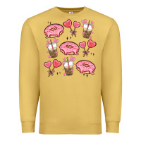 Antique Gold valentines day doodles Premium Sweatshirt - MaliasSmallBusiness