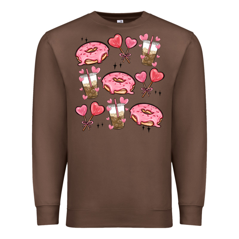 Valentines Day Doodles Premium Sweatshirt by MaliasSmallBusiness | Teevron