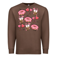 Chestnut valentines day doodles Premium Sweatshirt - MaliasSmallBusiness