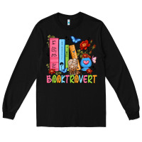 Black booktrovert Long Sleeve Tee - JahusDesignShop