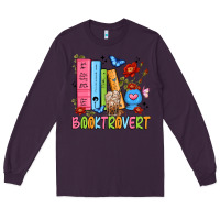 Plum booktrovert Long Sleeve Tee - JahusDesignShop