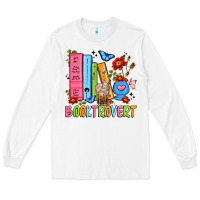 White booktrovert Long Sleeve Tee - JahusDesignShop