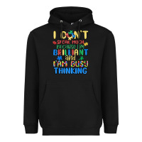 Black dont speak much because im brilliant Heavyweight Hoodie - MaliasSmallBusiness
