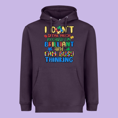 Dont Speak Much Because Im Brilliant Heavyweight Hoodie Designed By Maliassmallbusiness