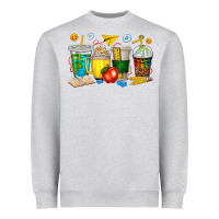 Heather Grey teacher coffee cups tbw Heavyweight Sweatshirt - texasbilliewilder