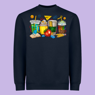 Teacher Coffee Cups Tbw Heavyweight Sweatshirt Designed By Texasbilliewilder