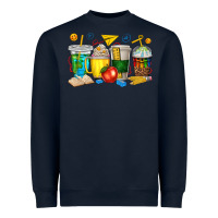 Navy teacher coffee cups tbw Heavyweight Sweatshirt - texasbilliewilder