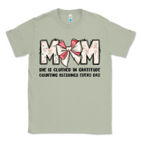 Matcha mom she is clothed in gratitude counting blessings Classic Tee - JahusDesignShop