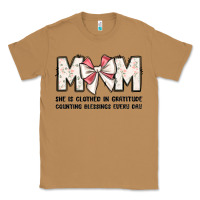 Toasted Coconut mom she is clothed in gratitude counting blessings Classic Tee - JahusDesignShop