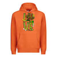 Carrot Tie dye St. Patrick's Day love dog paw Premium Hoodie - BundleAndBundleShop