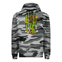 Slate Camo Tie dye St. Patrick's Day love dog paw Premium Hoodie - BundleAndBundleShop