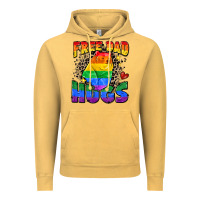 Vintage Mustard free dad hugs Vintage Hoodie - Zillion Design Studio