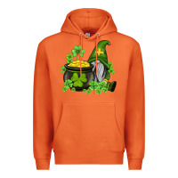 Carrot st patricks gnome and pot of gold Premium Hoodie - AdoDesignShop