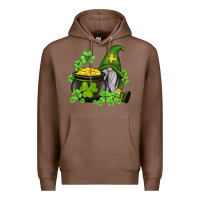 Chestnut st patricks gnome and pot of gold Premium Hoodie - AdoDesignShop