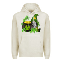 Oatmeal Heather st patricks gnome and pot of gold Premium Hoodie - AdoDesignShop