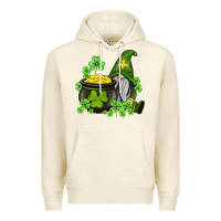 Tofu st patricks gnome and pot of gold Premium Hoodie - AdoDesignShop
