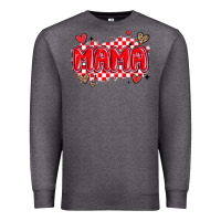 Charcoal Heather valentine mama Premium Sweatshirt - MaliasSmallBusiness