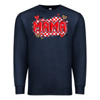 Navy valentine mama Premium Sweatshirt - MaliasSmallBusiness