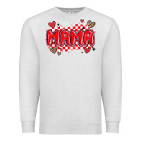 Oatmeal Heather valentine mama Premium Sweatshirt - MaliasSmallBusiness