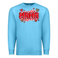 Ocean Blue valentine mama Premium Sweatshirt - MaliasSmallBusiness