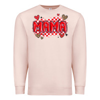 Pale Pink valentine mama Premium Sweatshirt - MaliasSmallBusiness