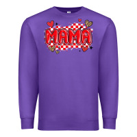 Purple valentine mama Premium Sweatshirt - MaliasSmallBusiness