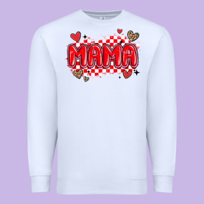 Valentine Mama Premium Sweatshirt Designed By Maliassmallbusiness