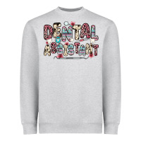 Heather Grey dental assistant Heavyweight Sweatshirt - Zillion Design Studio