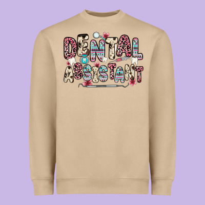 Dental Assistant Heavyweight Sweatshirt Designed By Zillion Design Studio
