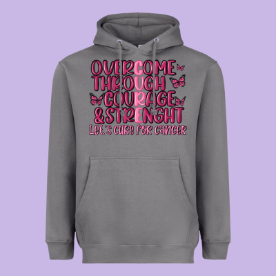 Overcome Through Courage Strength  Malia Heavyweight Hoodie Designed By Maliassmallbusiness