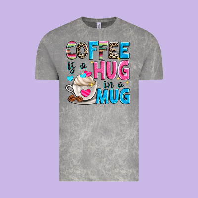 Coffee Is A Hug In A Vintage Tee Designed By Zillion Design Studio