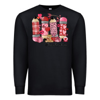 Black valentines day teacher life Premium Sweatshirt - MaliasSmallBusiness