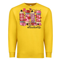 Lemon valentines day teacher life Premium Sweatshirt - MaliasSmallBusiness