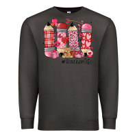 Smoke valentines day teacher life Premium Sweatshirt - MaliasSmallBusiness