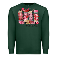 Sports Green valentines day teacher life Premium Sweatshirt - MaliasSmallBusiness