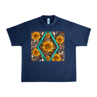 Navy sunflower tumbler Urban Heavy Tee - BarkalooDesign