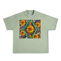 Oil Green sunflower tumbler Urban Heavy Tee - BarkalooDesign