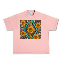 Salmon sunflower tumbler Urban Heavy Tee - BarkalooDesign